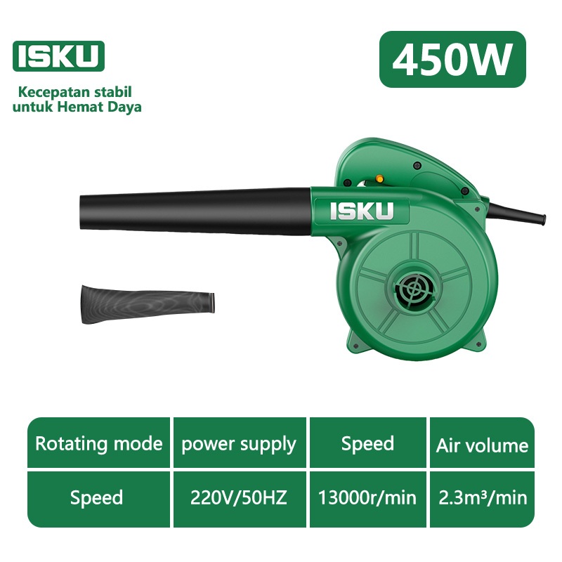 isku ISKU 450W Hand Blower 2In1 Blower Tangan