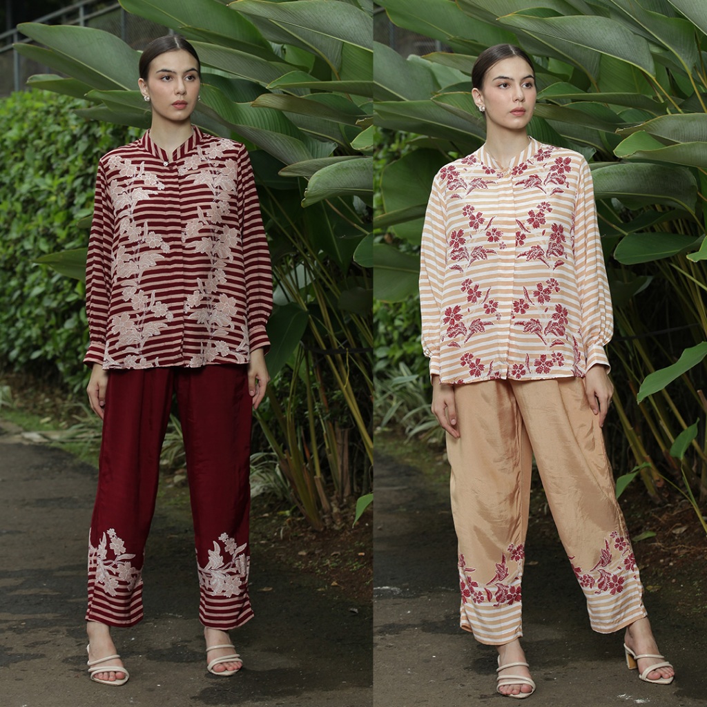 Batik Huza - Shenaz Set - Setelan Blouse Celana Batik Wanita