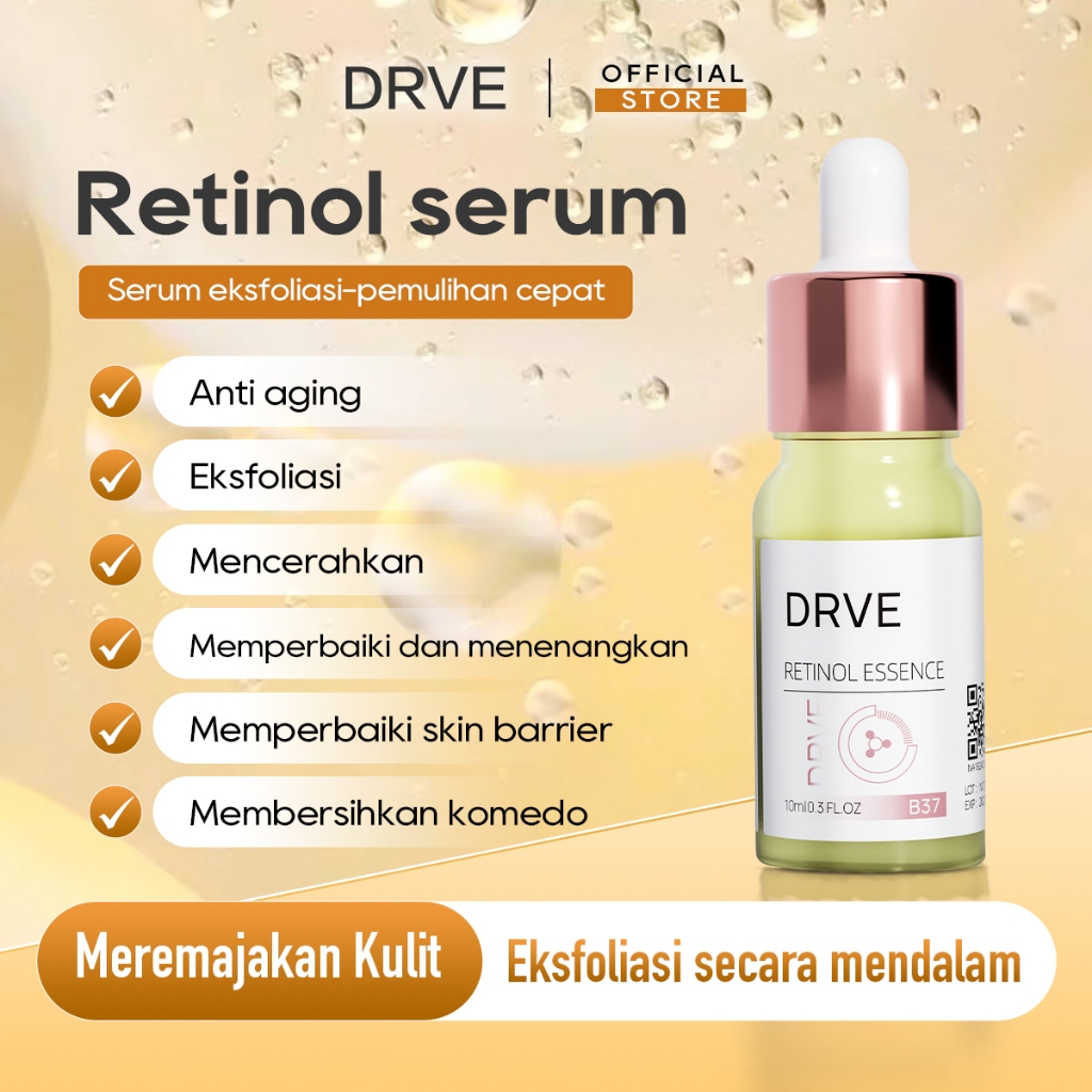 Drve Retinol Essence Anti Mengandung Niacinamide Mencerahkan Melembabkan Kulit Retinol Serum Retinol