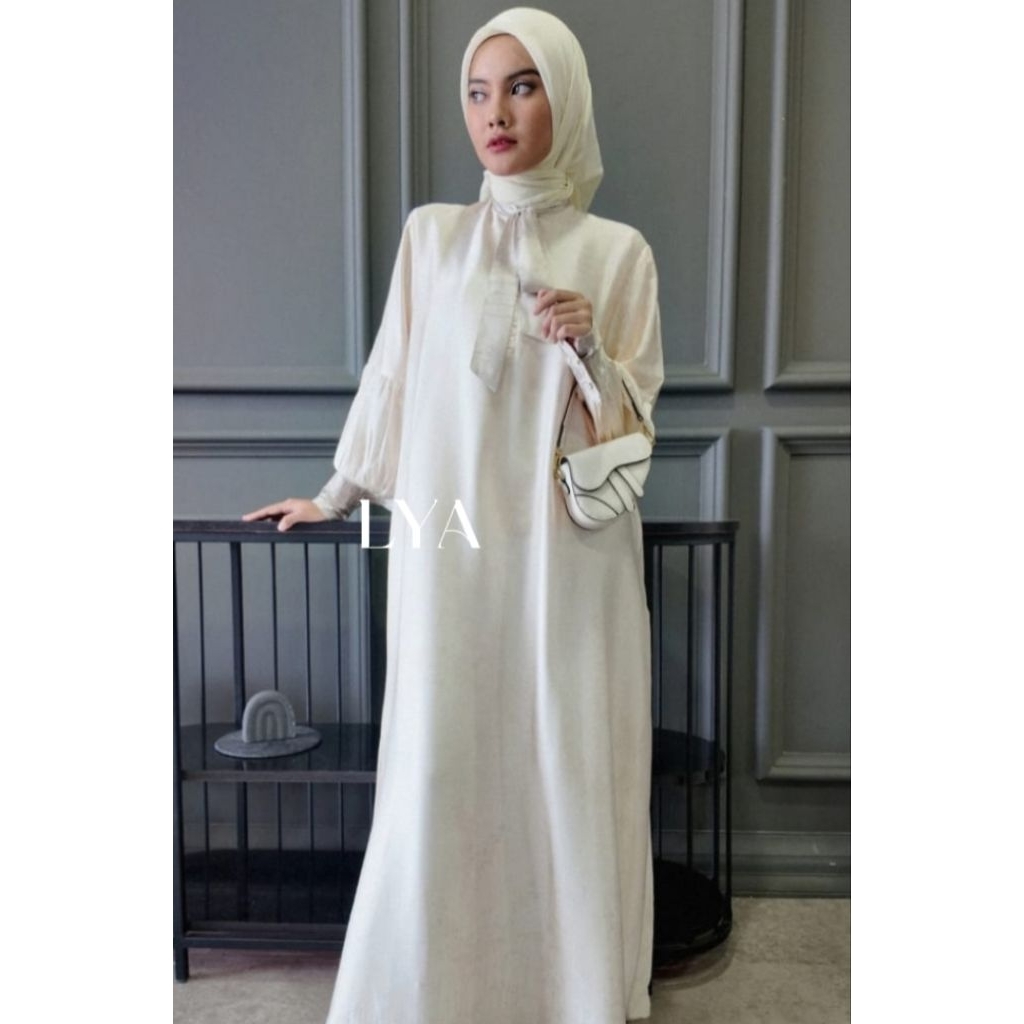 gamis abaya mewah gamis freia gamis lebaran gamis sutra silk premium