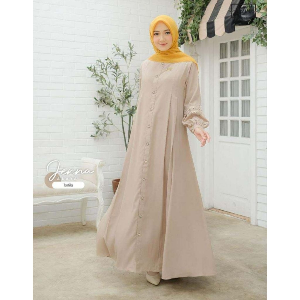 Abaya Jenna By Silvi Collection Abaya Wanita Muslimah Baju Muslim Gamis Muslimah by Silvi
