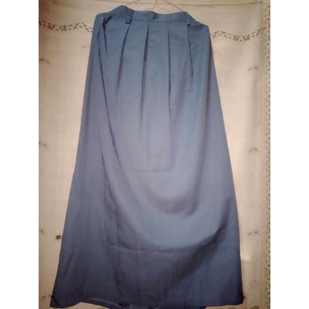 PL rok seragam sekolah SMA abu perempuan rample