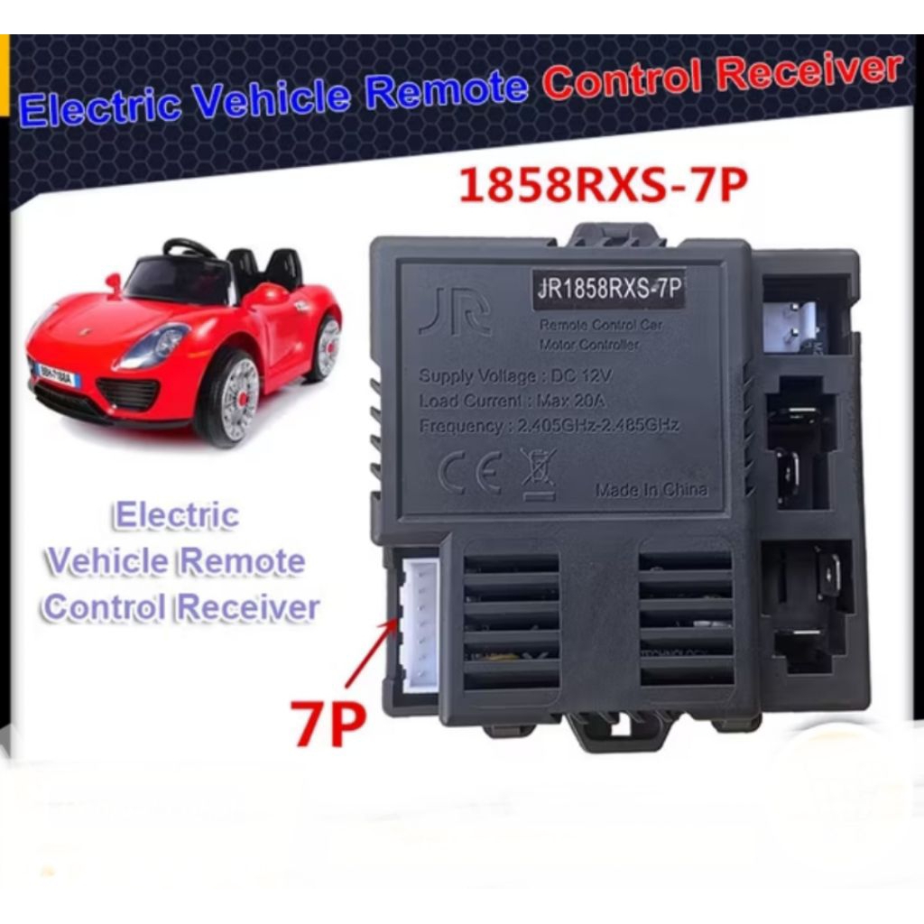 Remot reciver JR1858RXS 7Pin 12V mobil mainan aki anak
