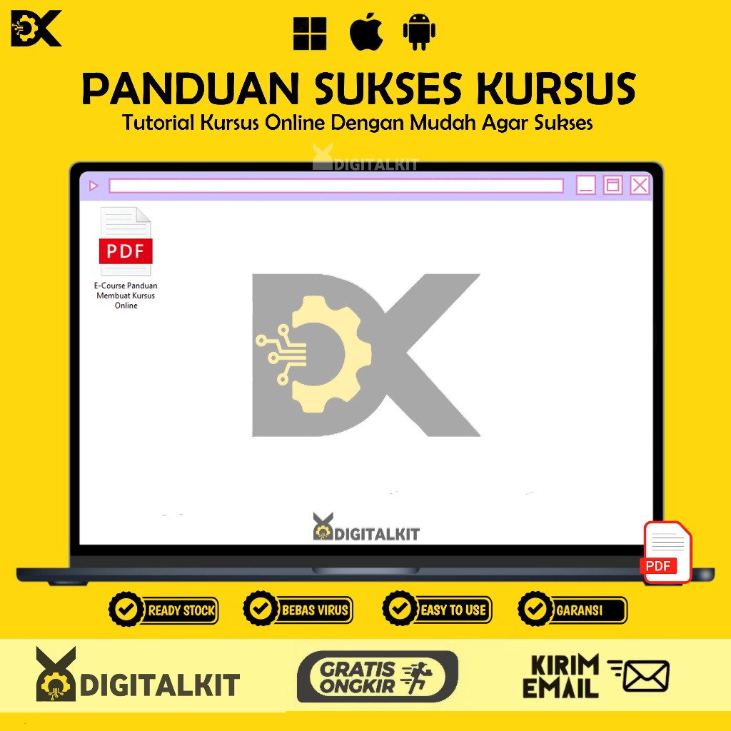 [T0037] PANDUAN MEMBUAT KURSUS ONLINE AGAR SUKSES
