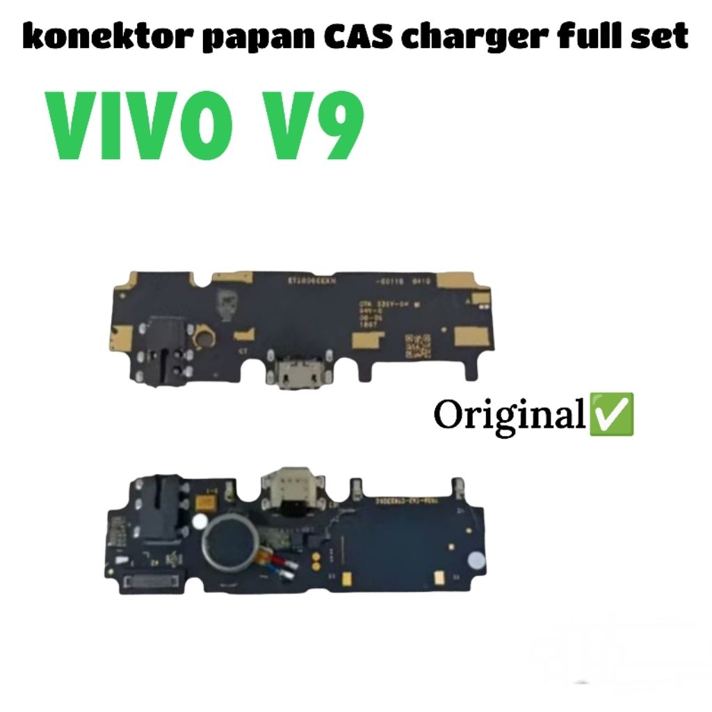 Konektor Papan Cas Charger Full Set HP VIVO V9 Original 100% | Port Cas Charger USB Charging Dock Bo