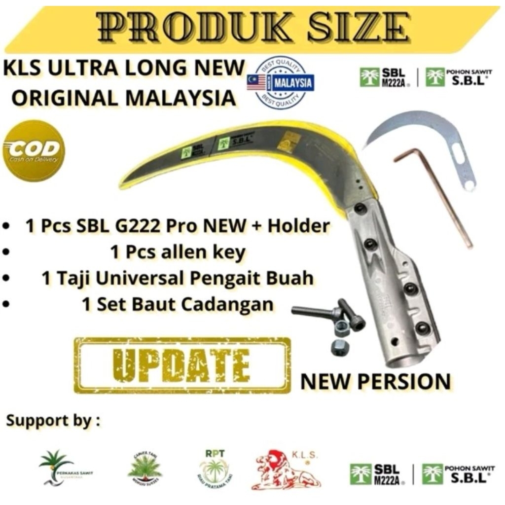 Egrek Sawit Sbl G222 Pro New Original Malaysia 10O% Bonus Taji/Jalu