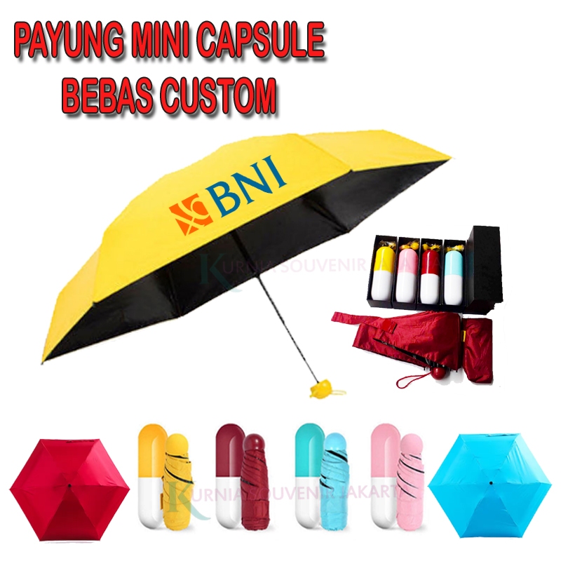 Payung Lipat Mini Capsul-Payung Mini Saku-Payung Lipat Fortable-Payung Mini-Payung Mini Capsul ANTI 