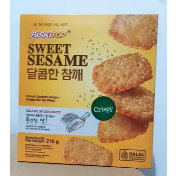 BISKITOP SWEET SESAME WITH COCONUT 216gr