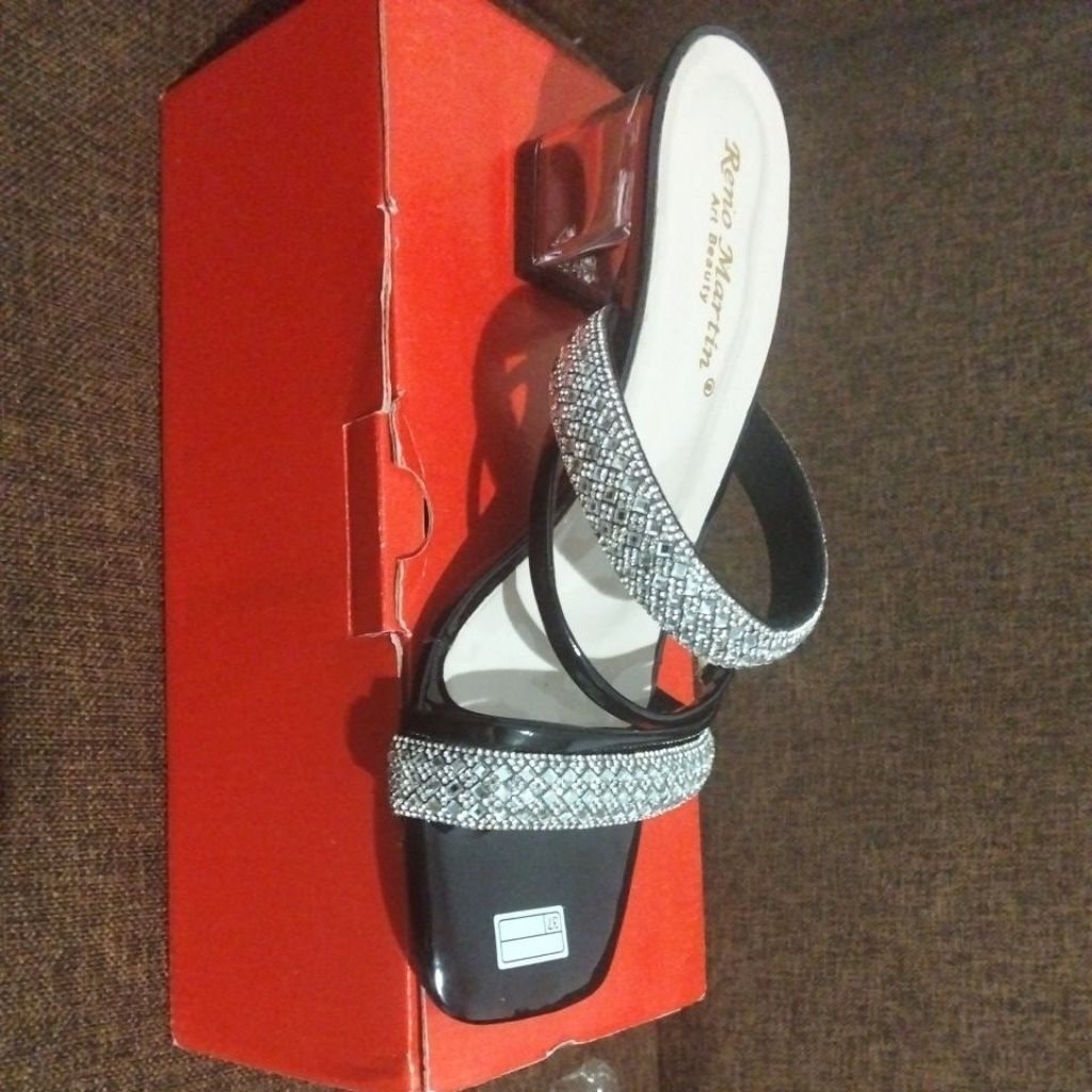 Sepatu Heels Kaca UK 37 Heels 5 cm