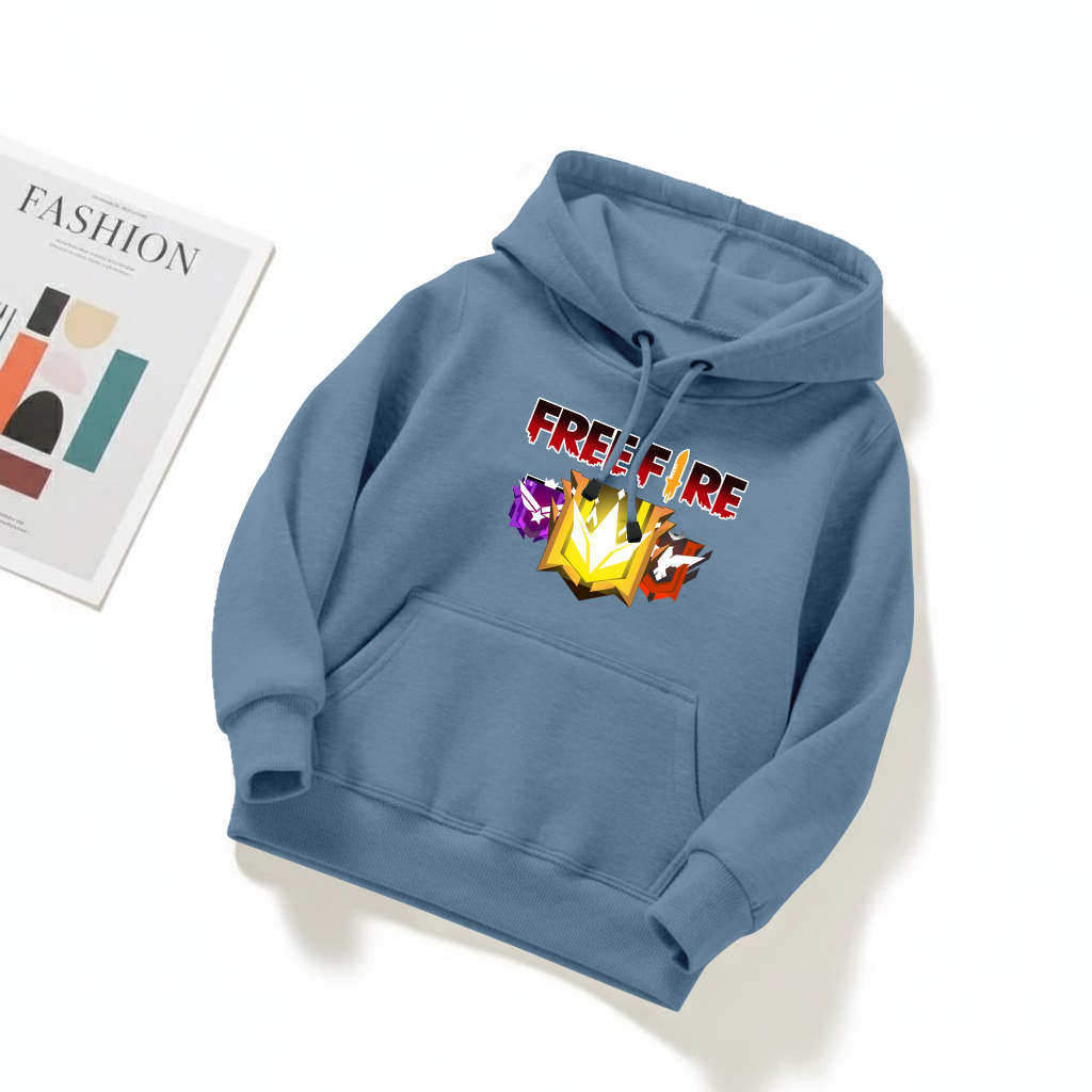 Hoodie Anak FREE FIRE Laki Laki Usia 1-13thn Sweater Hodie Anak Cowok FF Terbaru / Sweter Jaket Anak