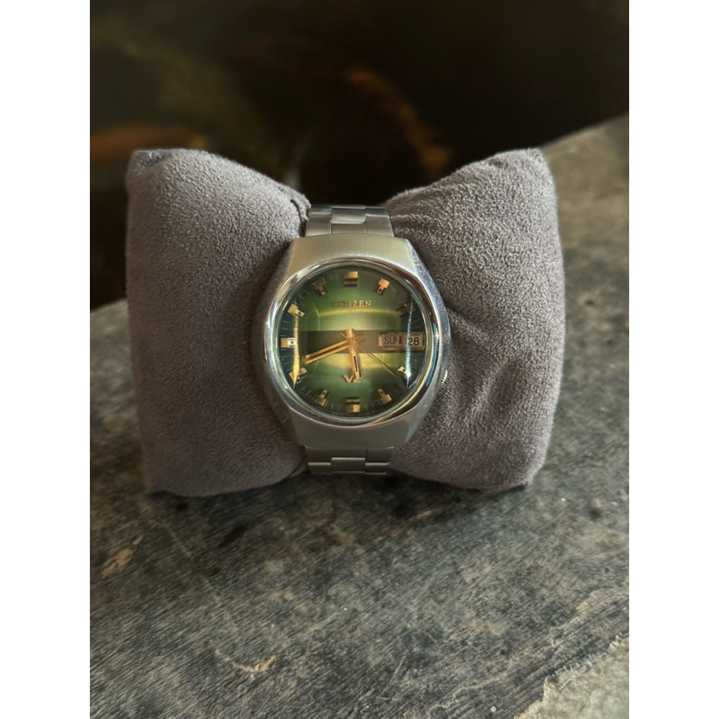Citizen Seven Star V2 Automatic Green Dial Jam Tangan Vintage Original
