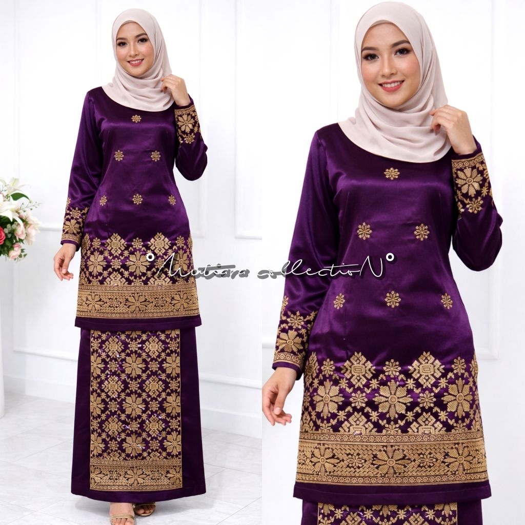 SETELAN BAJU KURUNG BORDIR SONGKET