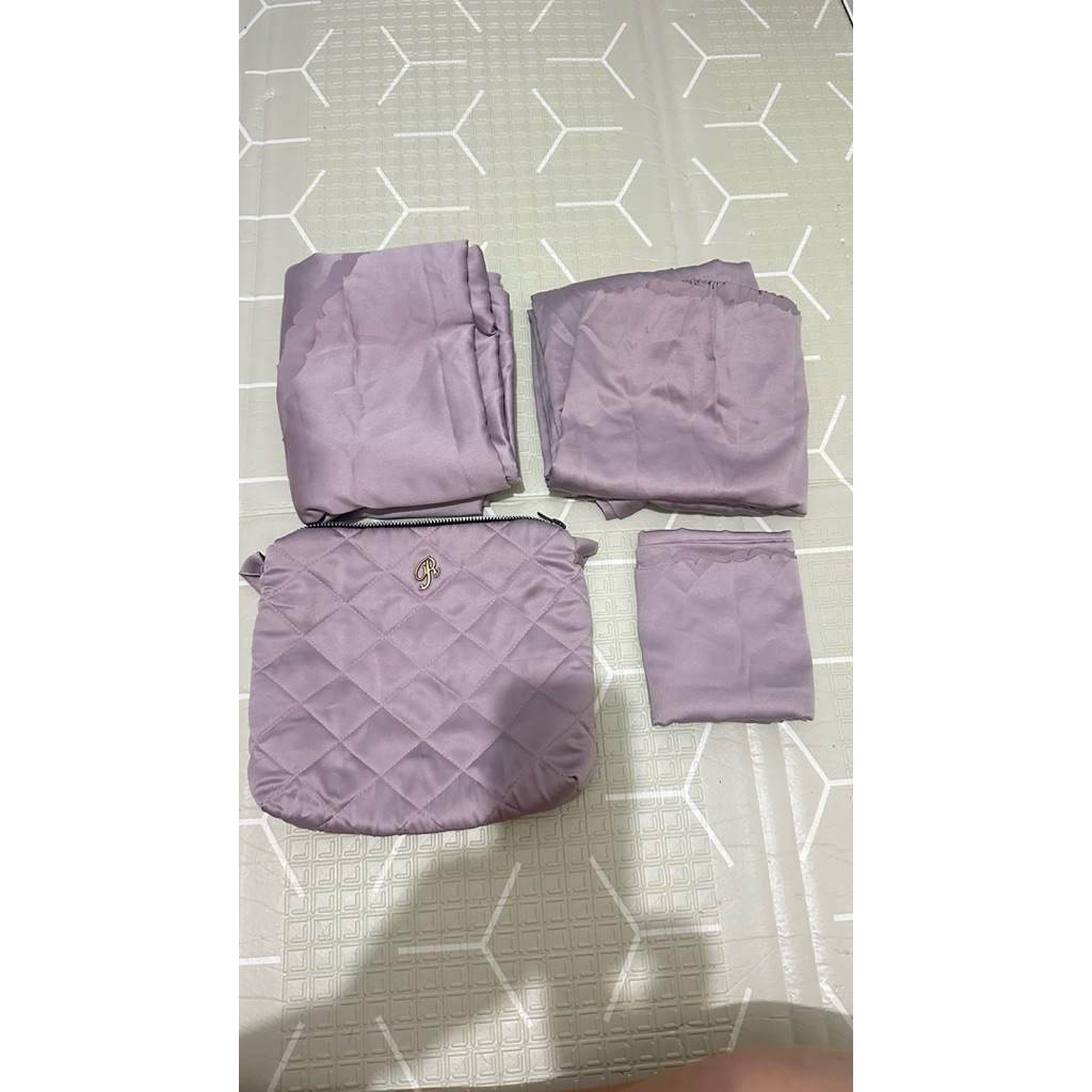 Preloved Mukena Radwah Silk 2in1 warna Lylac