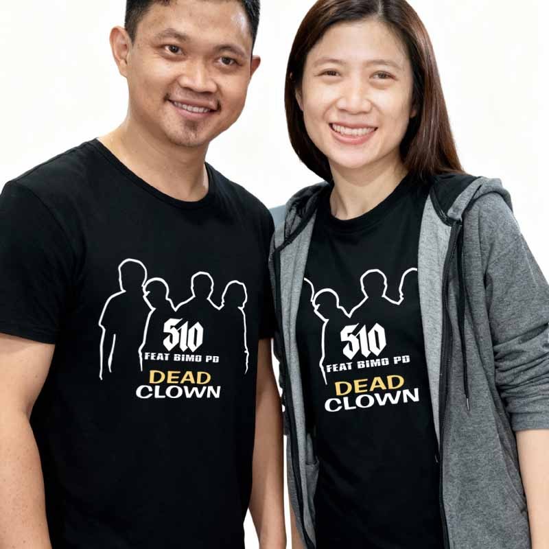 Kaos 510 Fat BIMOPD - Dead Clown Tshirt Unisex Bahan Katun Kombed 30s || Bisa Untuk Tshirt Couple ||