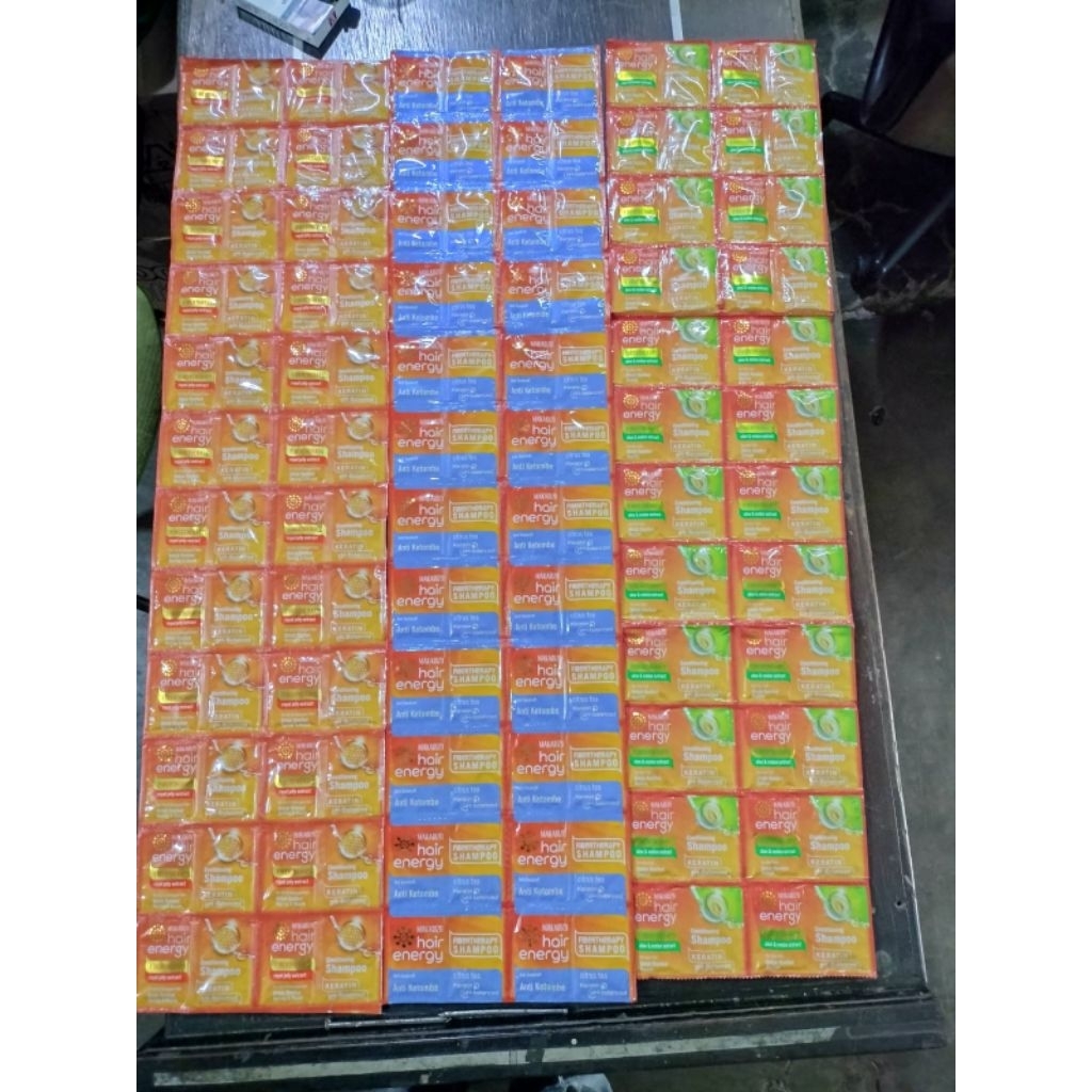 Makarizo hair energy shampoo rentengan isi 12