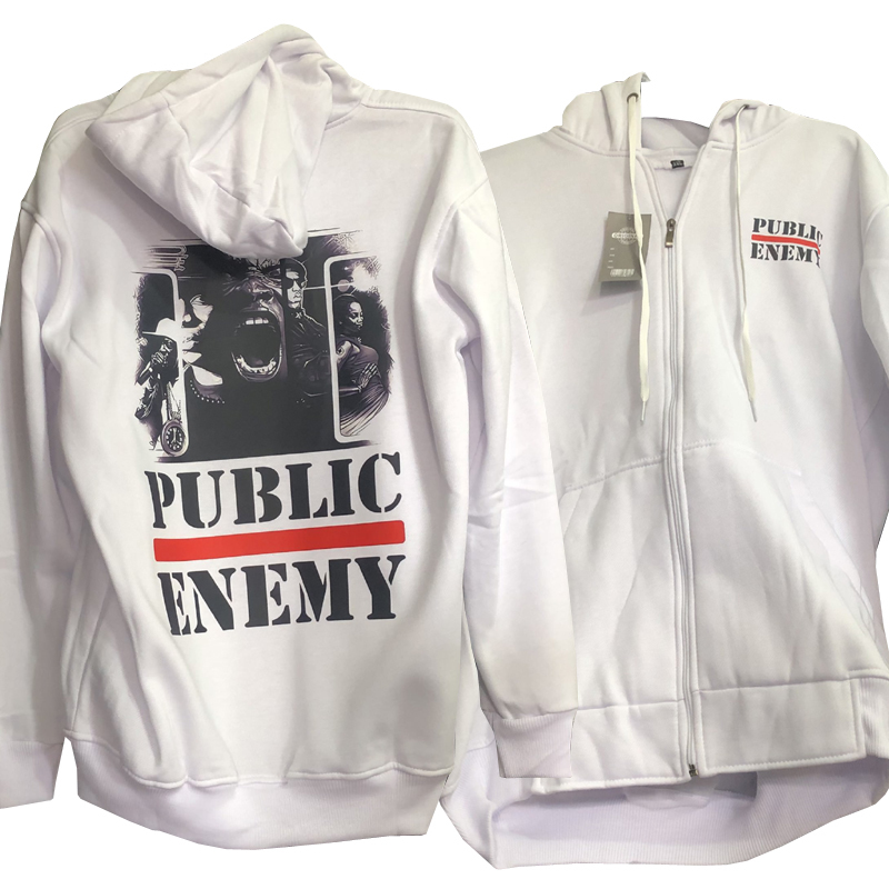 Sweater Public Enemy Hoodie Bahan Cotton Fleece Nyaman Adem