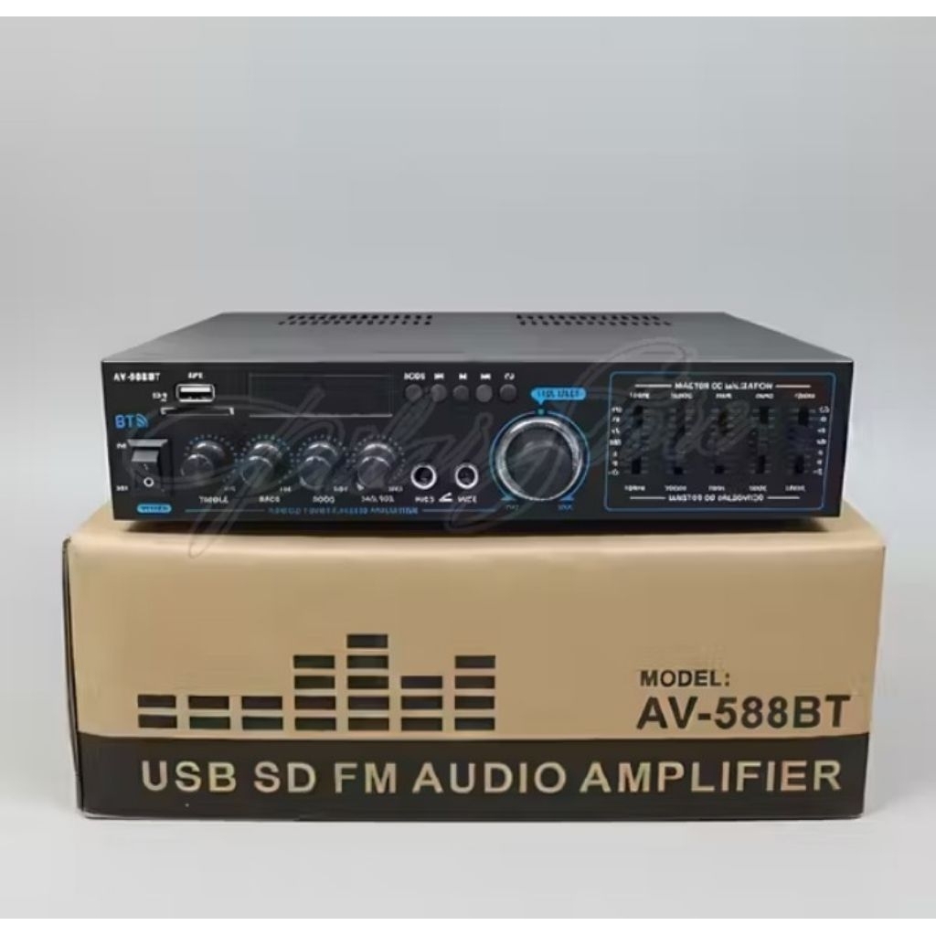 HARGA TERMURAH 1000 WATT POWER AMPLIFIER BLUETOOTH 1000 WATT FLECO AV-588