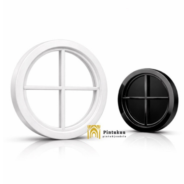 Kusen Jendela Kayu Jati Aesthetic - kusen jendela bulat minimalis  - jendela rumah - JB2