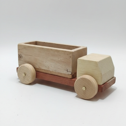 MOBIL TRUK BAK MEWARNAI MAINAN KAYU EDUKATIF UNIK AMAN PAJANGAN OLEH-OLEH MINIATUR DISKON OBRAL SOUV