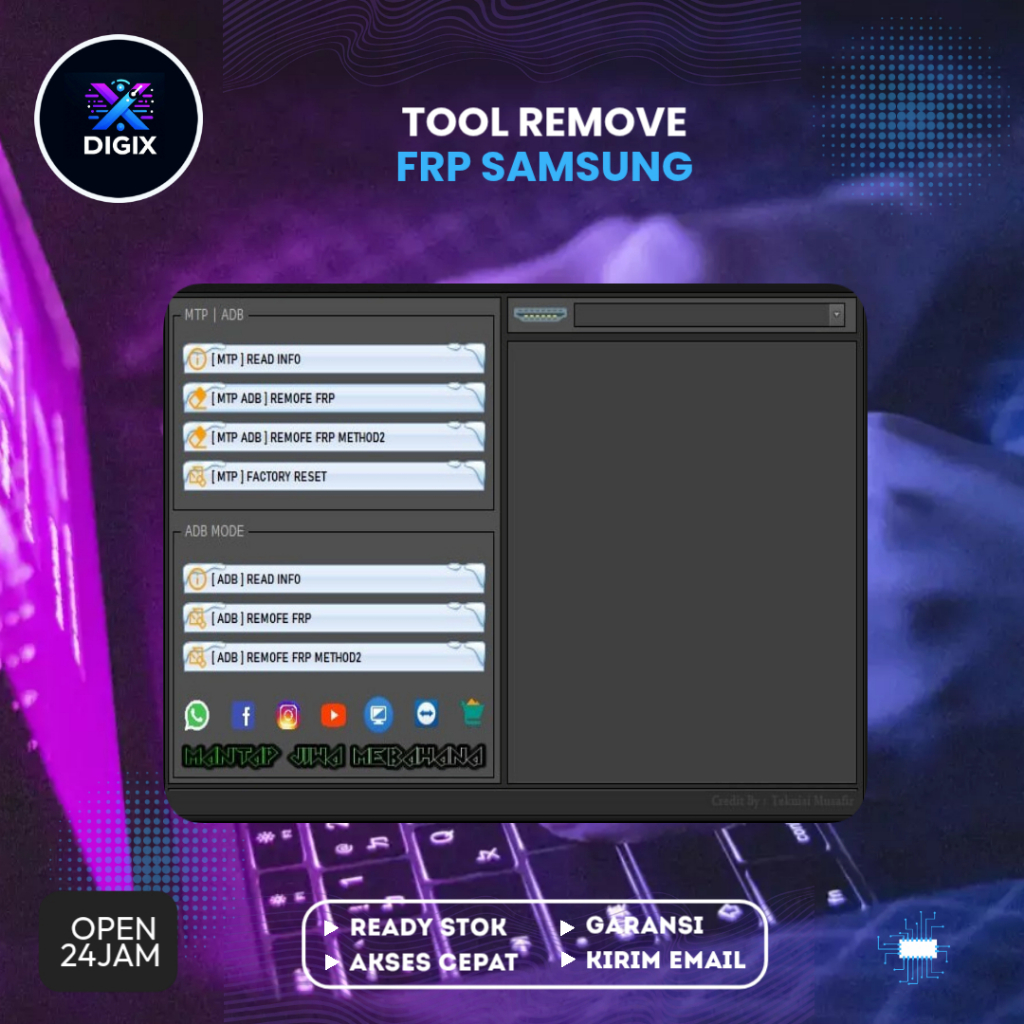 TOOL REMOVE FRP SAMSUNG PERMANEN DAN BERGARANSI