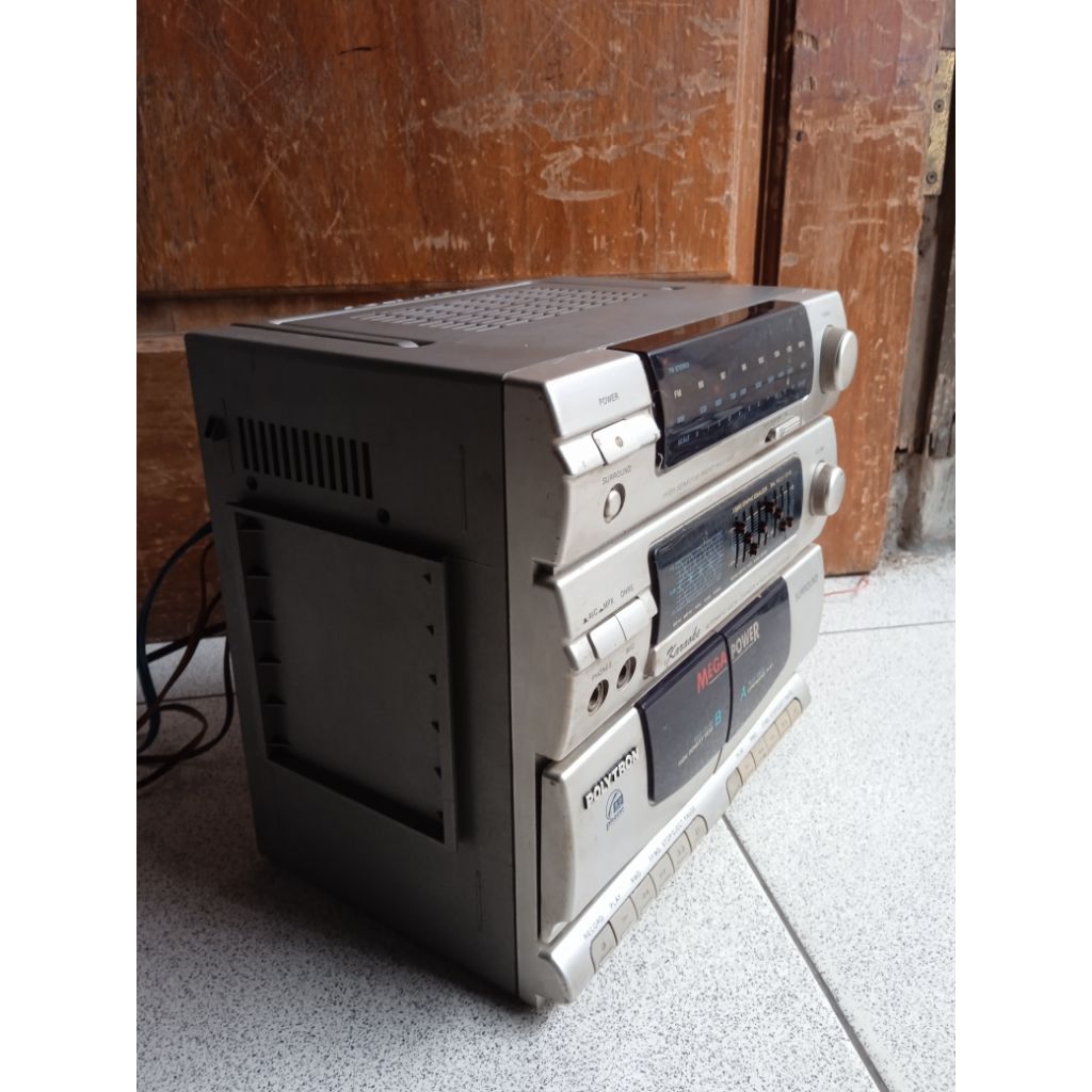 Head Polytron Mega power MP 9200KDC Radio & Aux normal