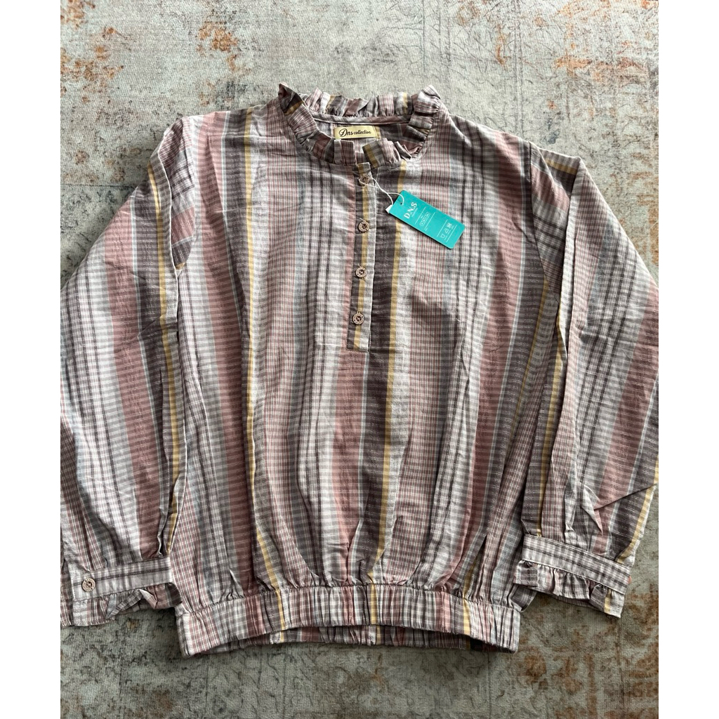 Kemeja dewasa katun TRISET /Kemeja salur dewasa TRISET