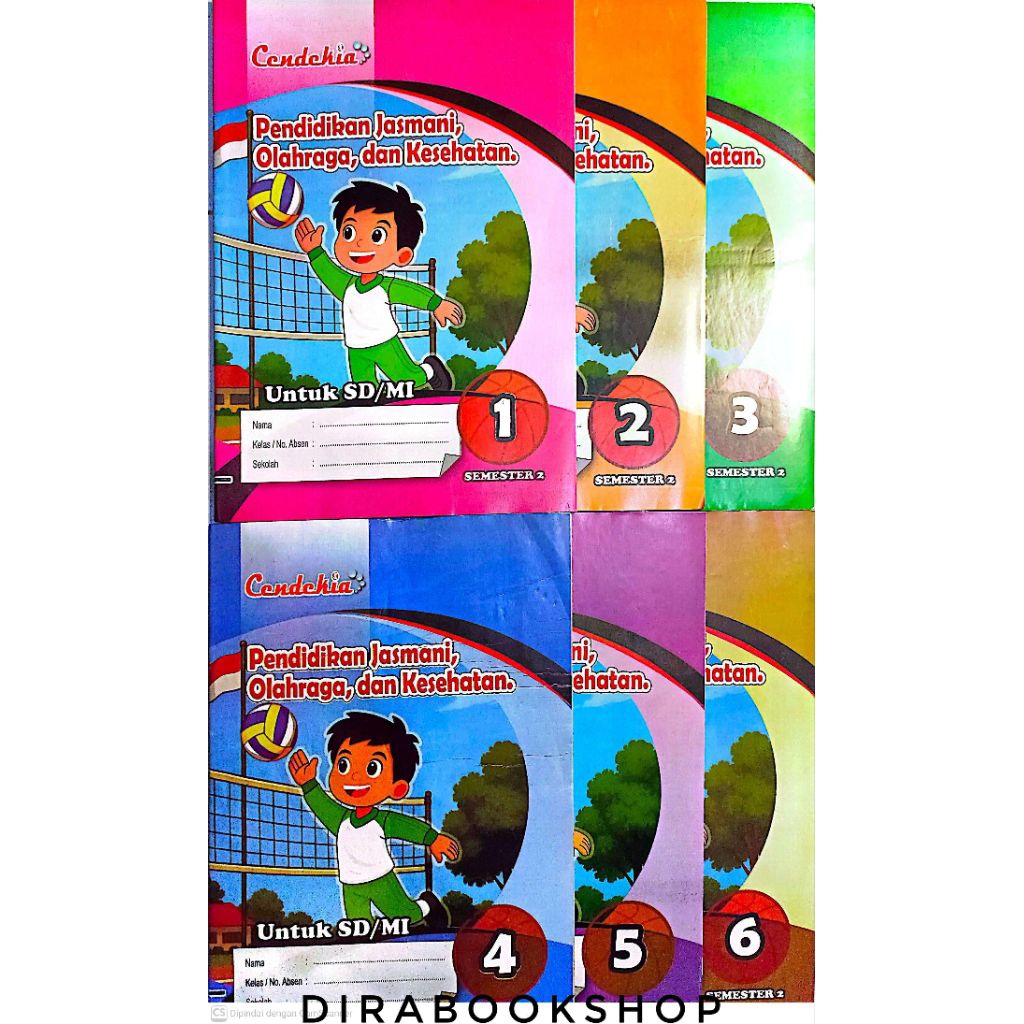 Semester 2 LKS PJOK Cendekia kelas 1/2/3/4/5/6 revisi 2026