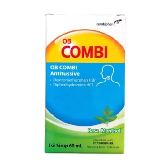 OB COMBI ANTITUSSIVE RASA MENTHOL 60 ML