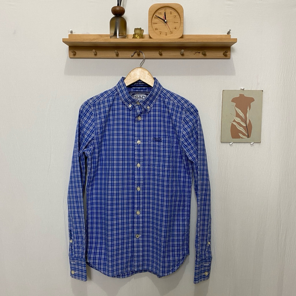 kemeja panjang oria SUPERDRY original size S kondisi bagus