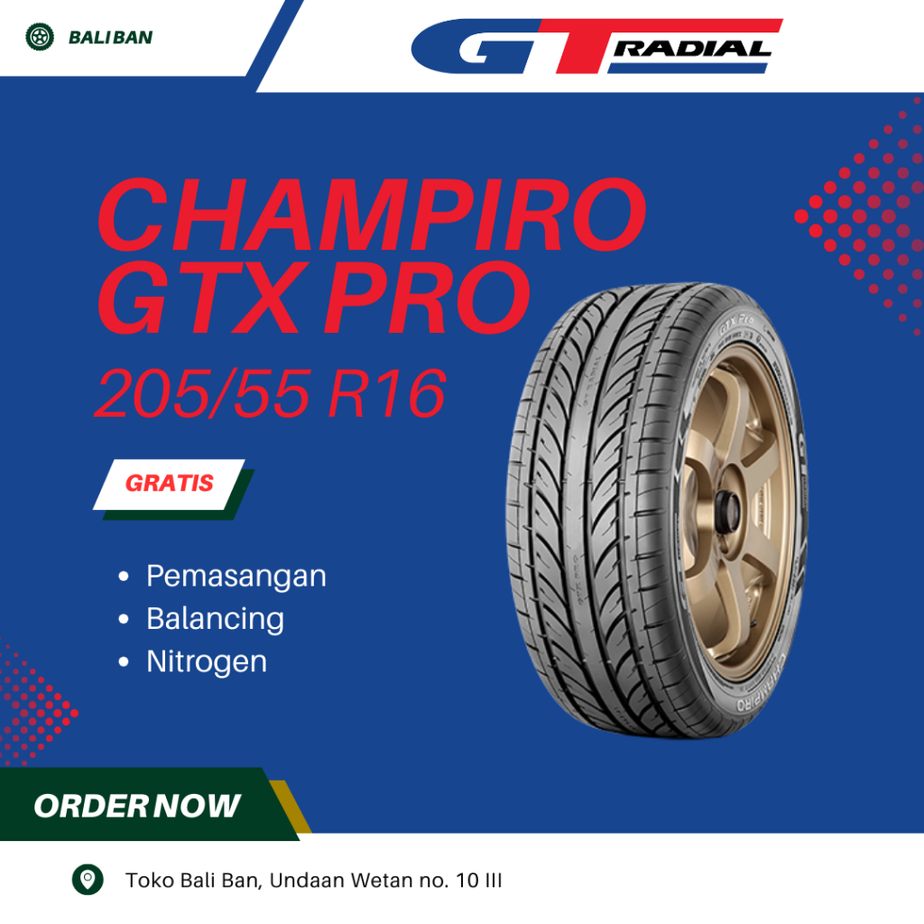 Ban GT Radial Champiro GTX PRO 205/55 R16