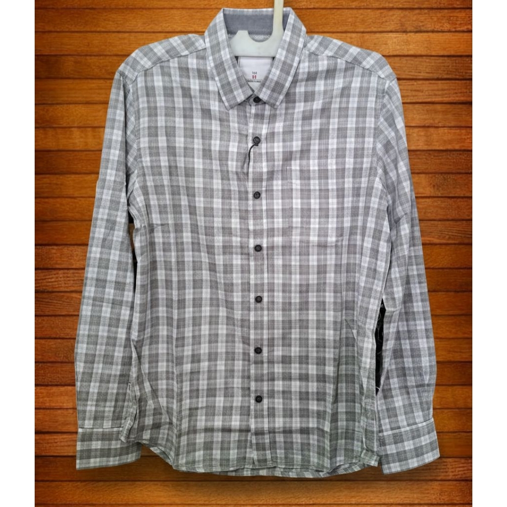 Kemeja panjang Cardinal Jeans - Abu kotak