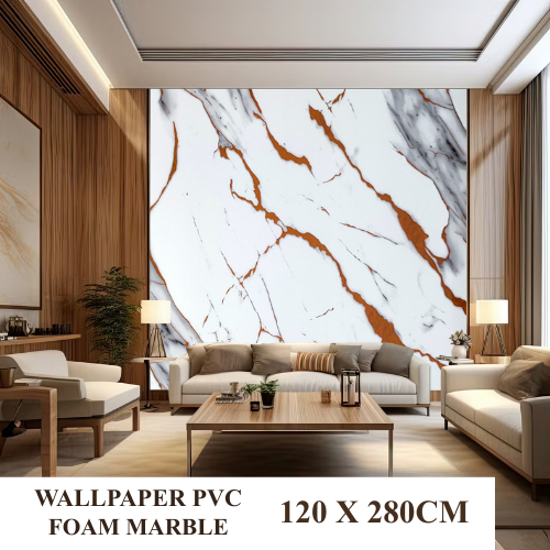 Wallpaper Dinding Pvc Marmer Wallpaper Dinding Vinyl 120X280CM ZYHGB
