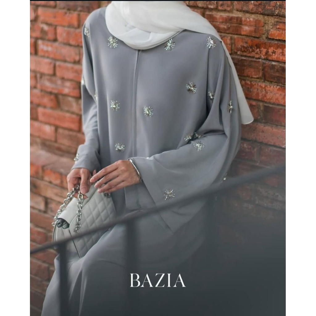 Jehan Abaya Grey by BAZIA