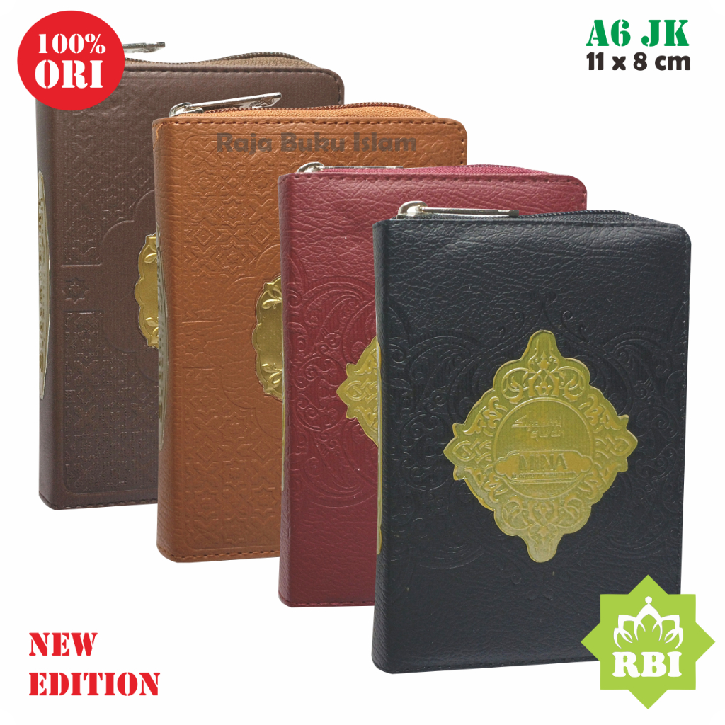 Mushaf Al-Qur'an Mina A6 Jaket Resleting Nonterjemah Tajwid Warna Alquran Tilawah Syamil Quran