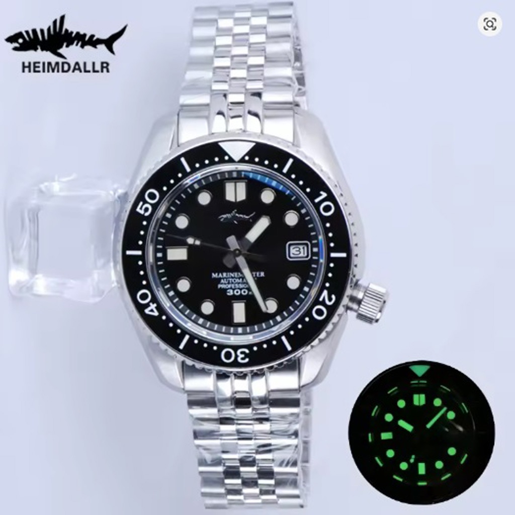 Heimdallr Sharkey Diver MM300 Sapphire Luminous Mesin Seiko NH35 Automatic