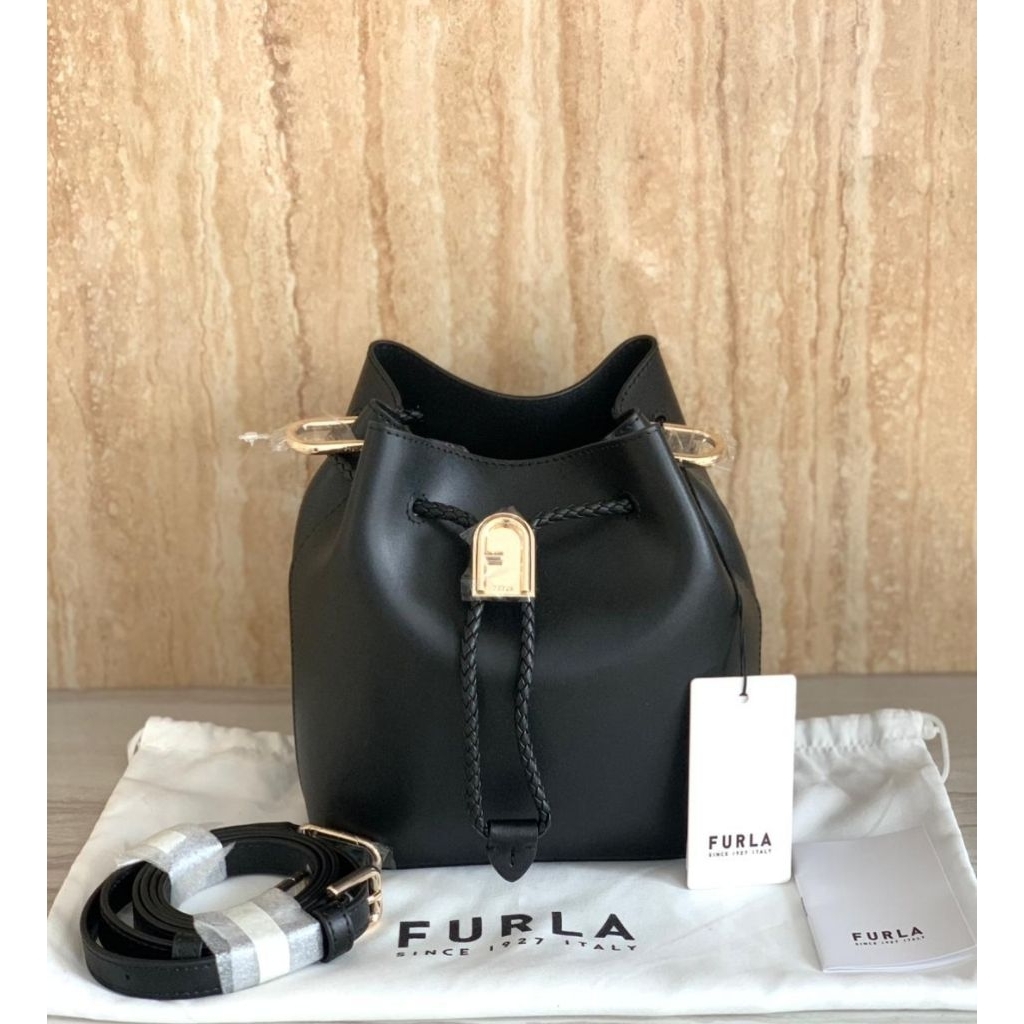 tas furla bucket leathersmall