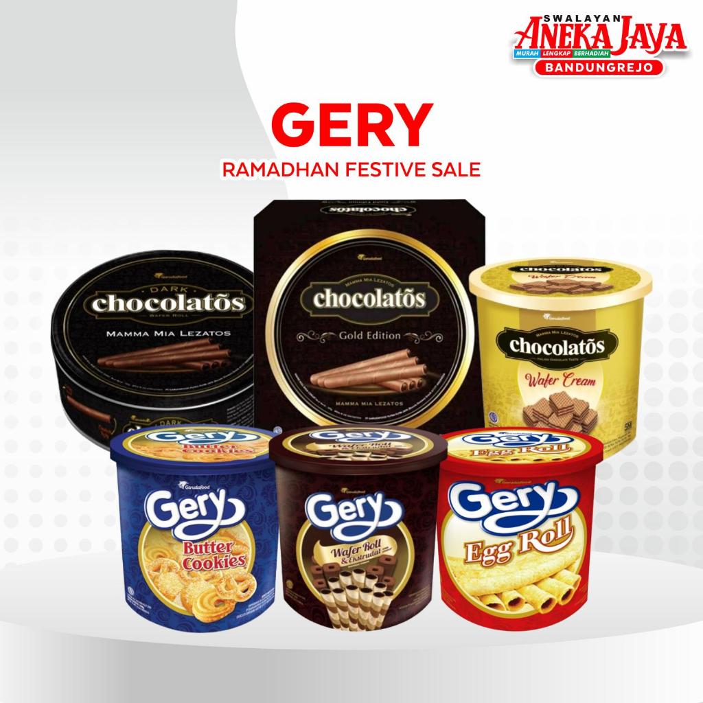 FESTIVE GERY WAFER | GERY BUTTER COOKIES | GERY EGGROLL | CHOCOLATOS