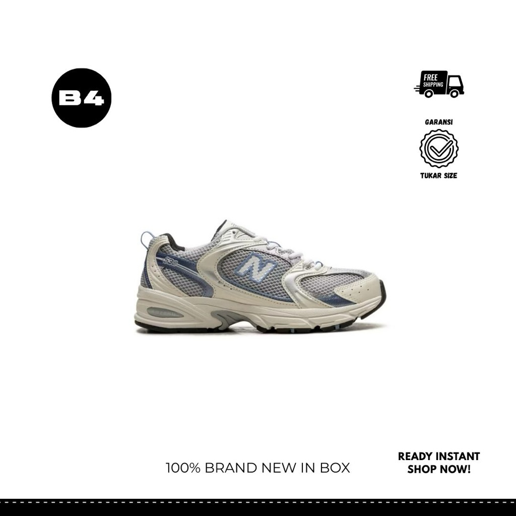 Sepatu NB 530 Steel Blue Casual Gym Olahraga Joging Pria Wanita Sport Authentic Sneakers BNIB