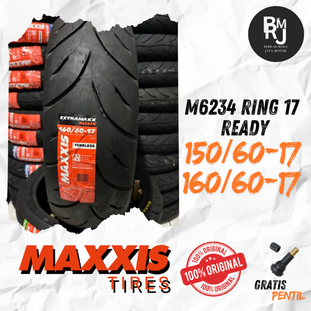 Satuan Ban Maxxis EXTRAMAX Ukuran 150/60 Dan 160/60 Ring 17