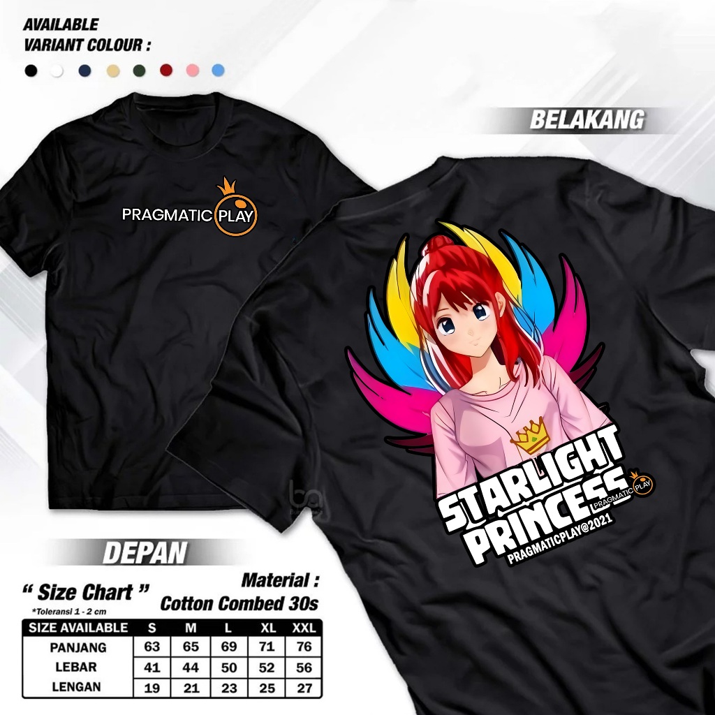 Kaos distro Kaos Pragmatic Play Starlight Princess VOL 2 | kaos slot inces | Baju Depo Slot /Pemuda 