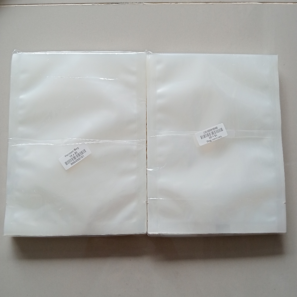 Plastik Vacuum Bag 15x20 cm | Plastik Vakum Makanan Tebal & Kuat | Vacuum Sealer Bag
