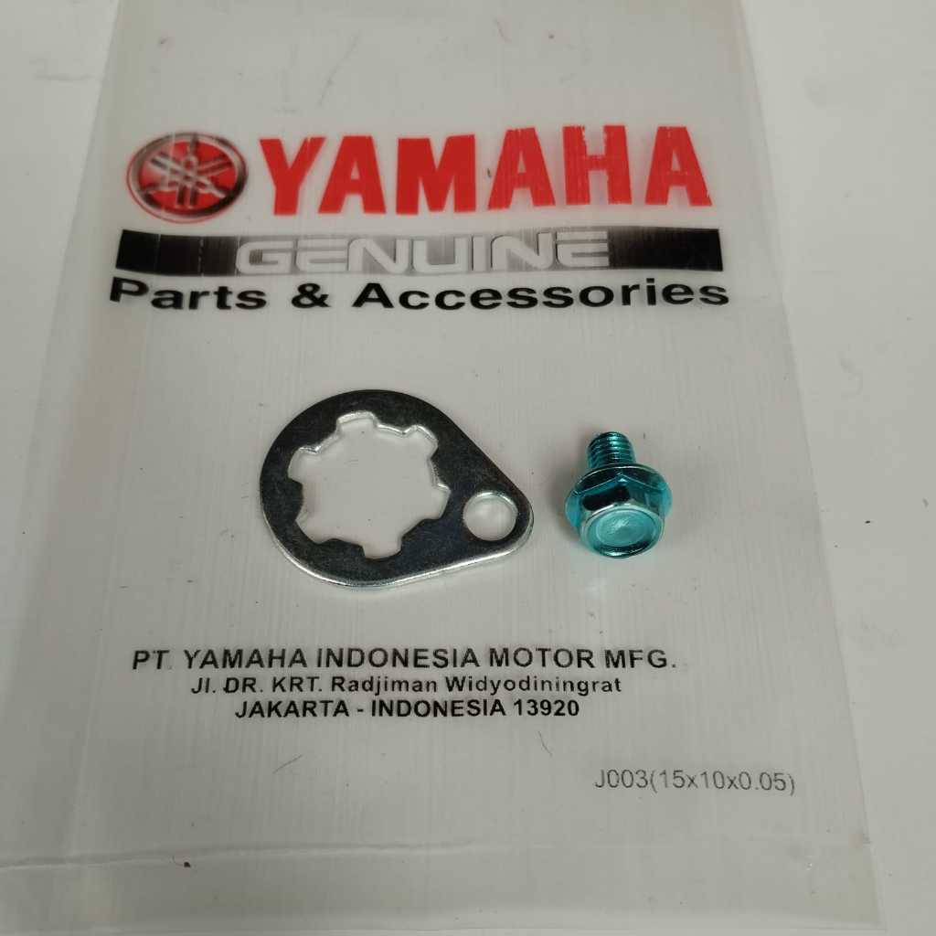 PLAT GEAR DEPAN YAMAHA JUPITER Z/VEGA RR/VEGA ZR/JUPITER MX/BYSON PLAT GEAR+BAUT