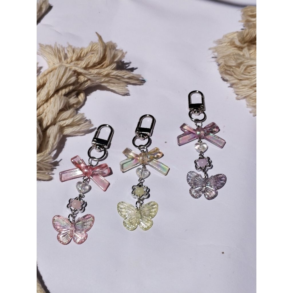 Gantungan Kunci /Tas aesthetic simple Bunga Daisy