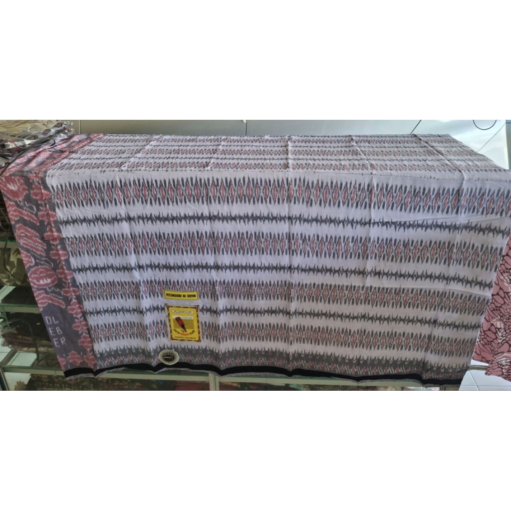 Sarung Tenun Botol Suheb Super Cap Sahara  Warna Biru Dan Putih Size Jumbo Tenun ATBM Kerajinan Tenu