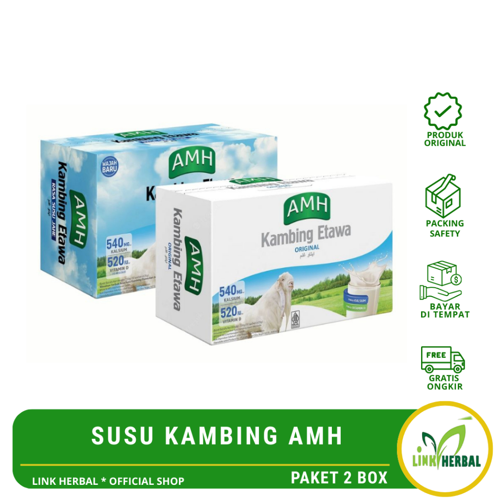 Susu Kambing Etawa AMH Paket 2 Box | Susu Kambing Bubuk AMH Original