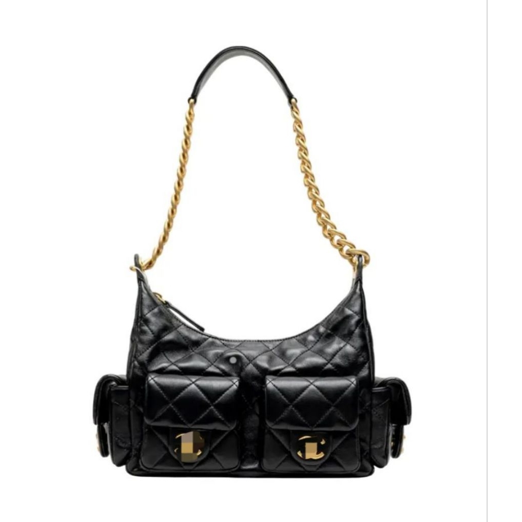 Cheryss C0019 Tas Shoulder M4xi H0bo Sh1ny HITAM Series~AP•69•02-2