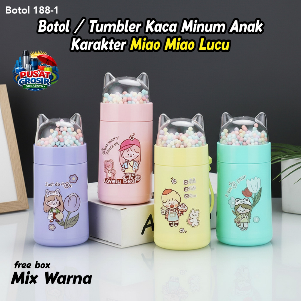 Botol Minum Kucing Boba 350ml