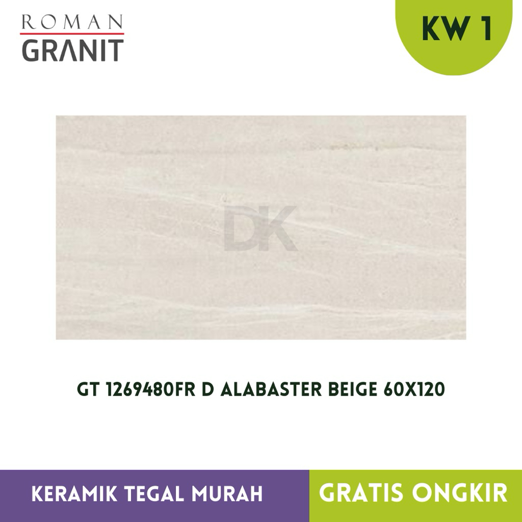 Granit Roman 60x120 dAlabaster Beige Glazed Polished GT1269480FR beige motif marmer KW1