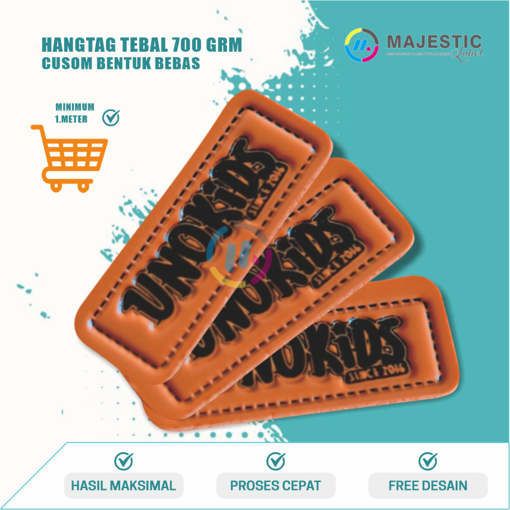 label kulit custom, label kulit sintetis, label jeans, label kulit imitasi, label kulit embos