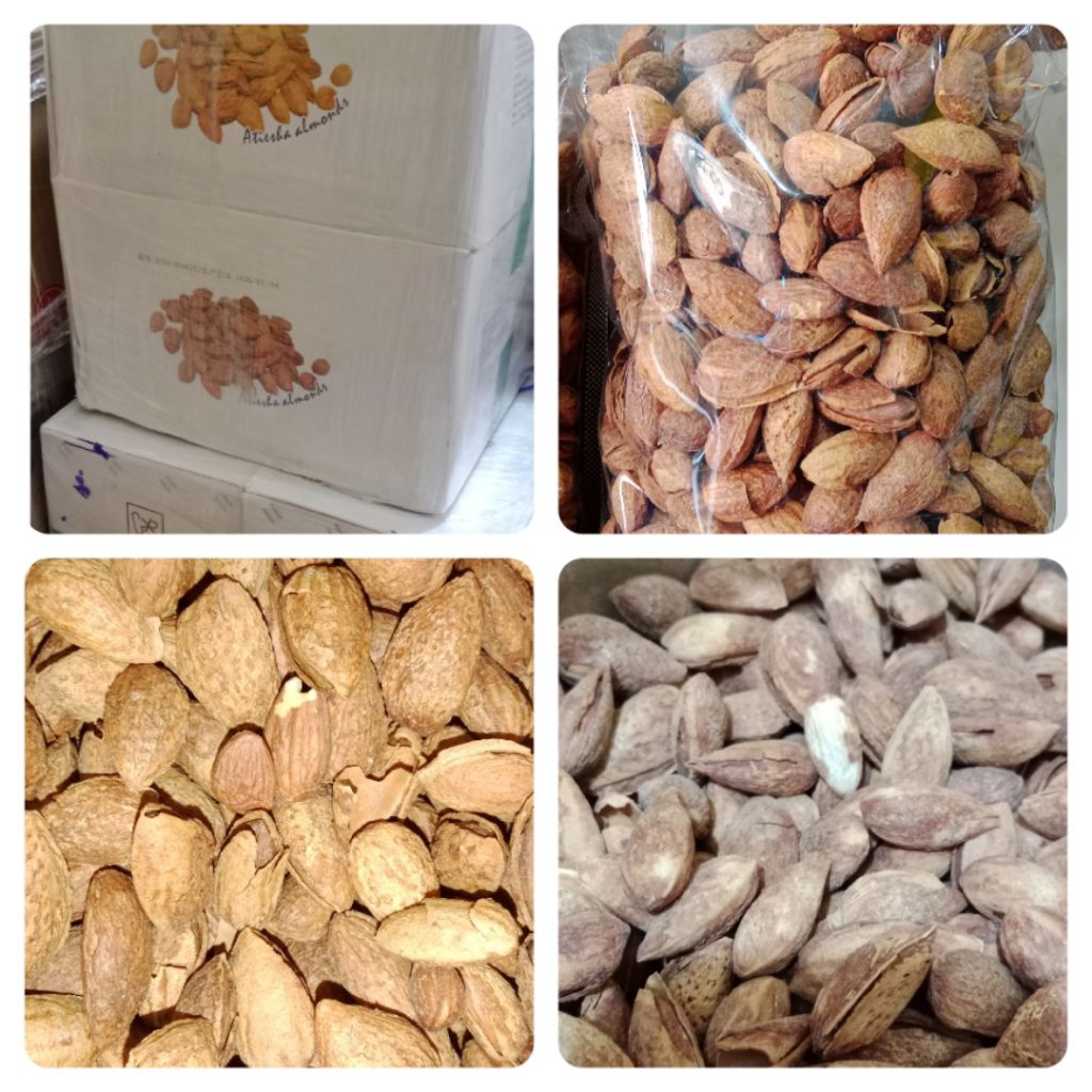 Almond Kulit Panggang 1kg/Almond kulit Susu/Kacang Almond kulit Panggang 1kg 500gr